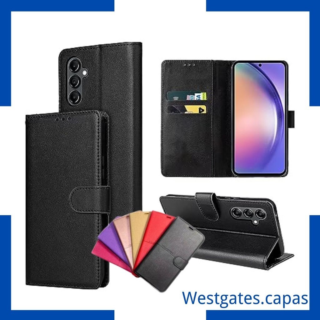 Capa Carteira filp cover Couro Sintetico compatível Samsung galaxy A15 A25 A05 A