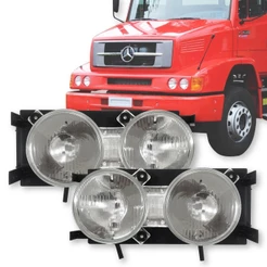 Kit 2 Farol Caminhão Mercedes Benz 1620 Series Lk2638 Ls1938 Mbb Hpn
