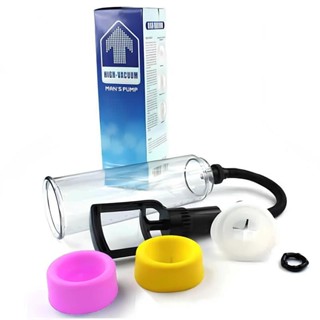 Bomba Peniana Manual - High-Vaccum Man's Pump | 20 x 6,2 cm em Oferta na Shopee