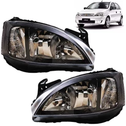 Farol Corsa Montana 2008 2009 2010 2011 2012 Máscara Negra