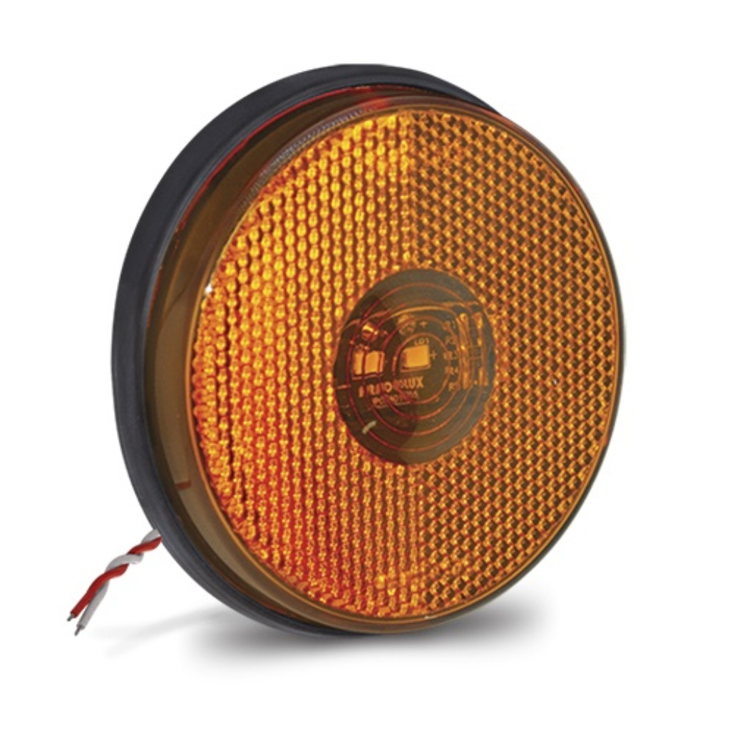 Lanterna Lateral Led Redonda Universal 85mm Amarela em Oferta na Shopee