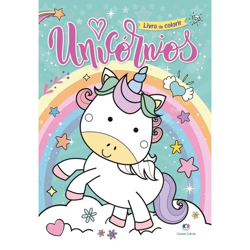 Kit com 30 Unidades - Livro de Colorir - Unicórnios