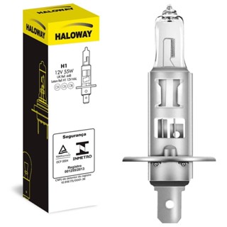 Lâmpada Haloway Halógena H1 12v P14.5s 55w Farol em Oferta na Shopee