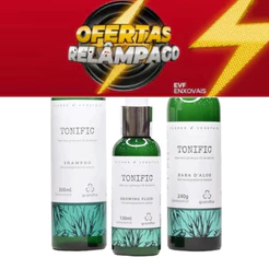 Grandha Kit Tonific Fortalece e Estimula o Crescimento Shampoo 300ml Baba 240g Growing Fluid 130ml