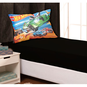 Jogo de lençol solteiro 2 peças Poliester Hot wheels em Oferta na Shopee