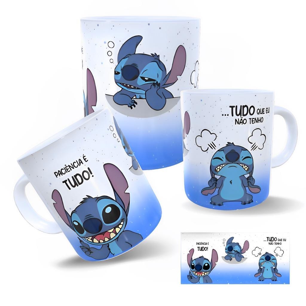 Caneca Personalizada do Stitch VÁRIOS MODELOS OFERTA POR 24 HORAS de Porcelana do Dia dos Namorados  - Stitch e Angel Eu te amo Xicara Presente Lembrancinha Kit Festa Aniversário Presente Dia das Mães Disney Infantil