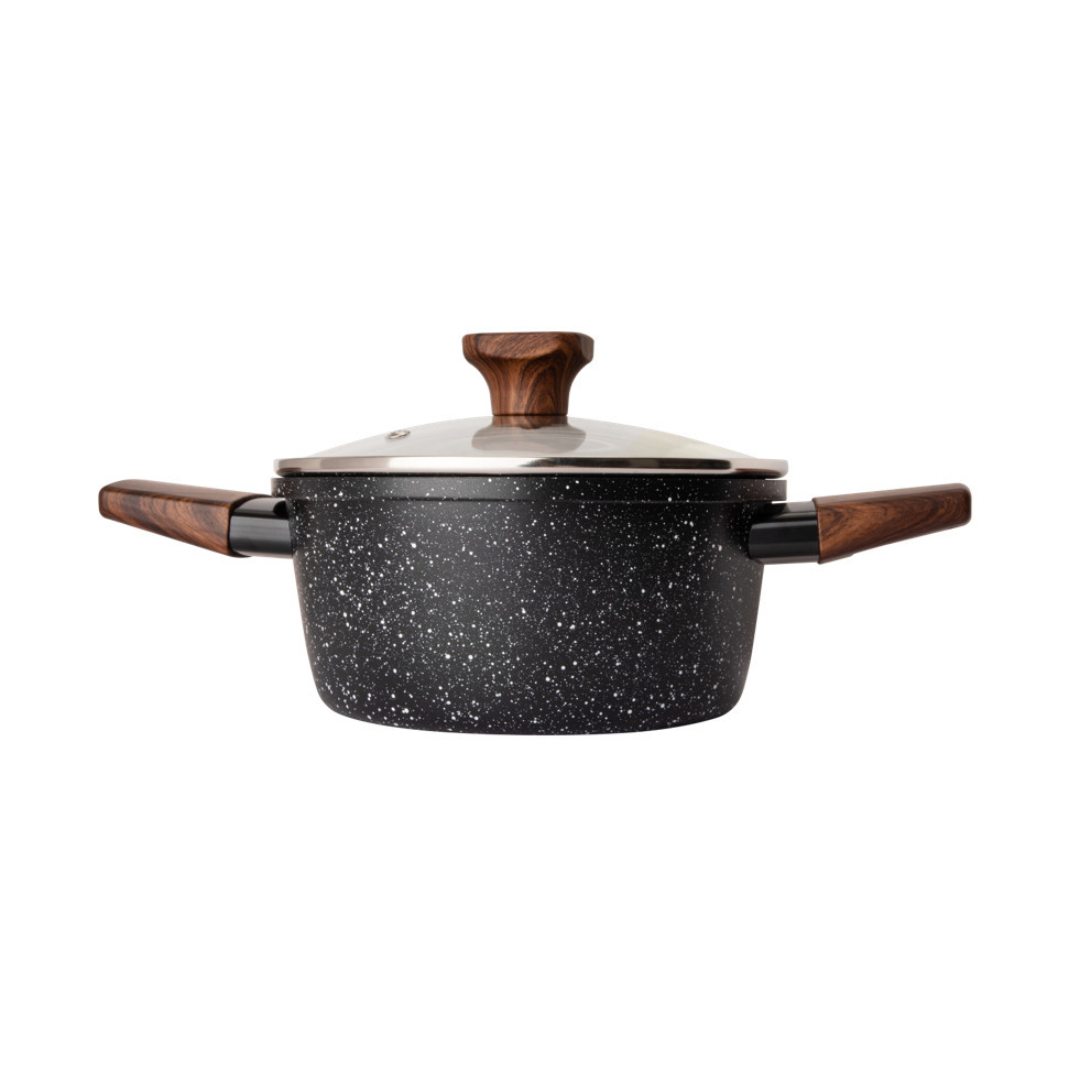 PANELA CAÇAROLA DE INDUÇÃO E GÁS ANTIADERENTE C/ TAMPA 18, 20 E 24 CM em Oferta na Shopee