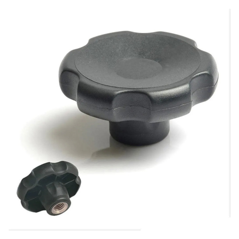 Manípulo Fêmea Knob Termoplástico 35 Mm - 3/8  com 25 Peças