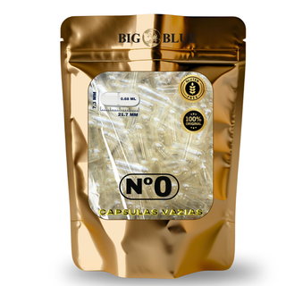 1000 Cápsulas Vazias de Gelatina Nº 0 (500mg) Incolor/Incolor em Oferta na Shopee