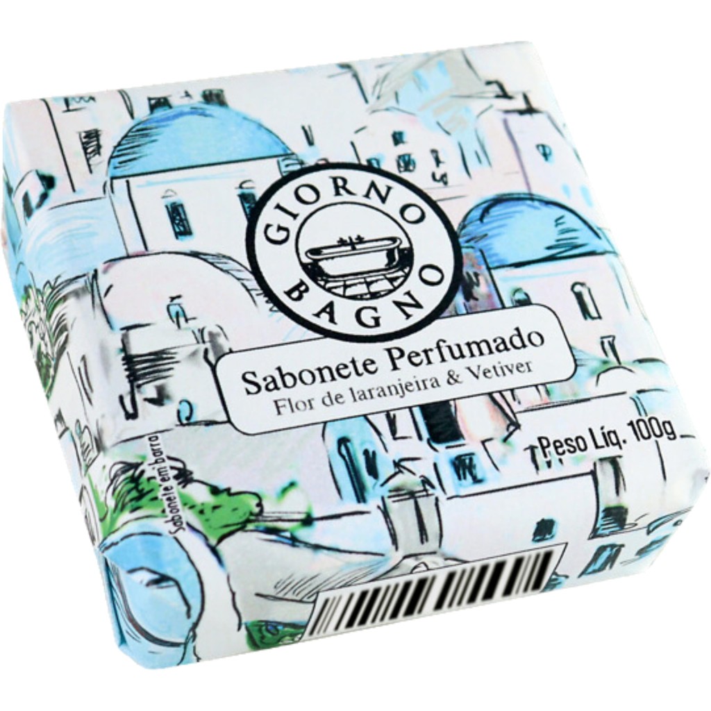 Giorno Bagno Sabonete Em Barra Para Mãos E Corpo Aroma Flor De Laranjeira E Vetiver 100G Colorido