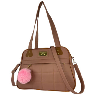 Bolsa Feminina Média  2 Divisorias e  2 Alças em Oferta na Shopee