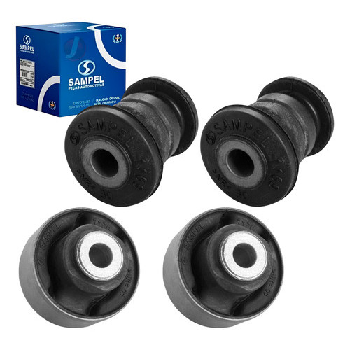 Kit Com 4 Bucha Bandeja Suspensão Dianteira Pulse Fastback em Oferta na Shopee