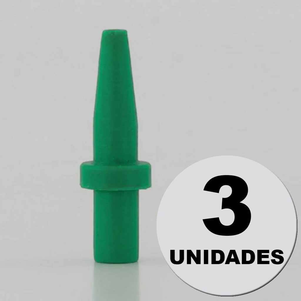 Kit 3 Miolos de Silicone Penalty Verde - Sports & Outdoors