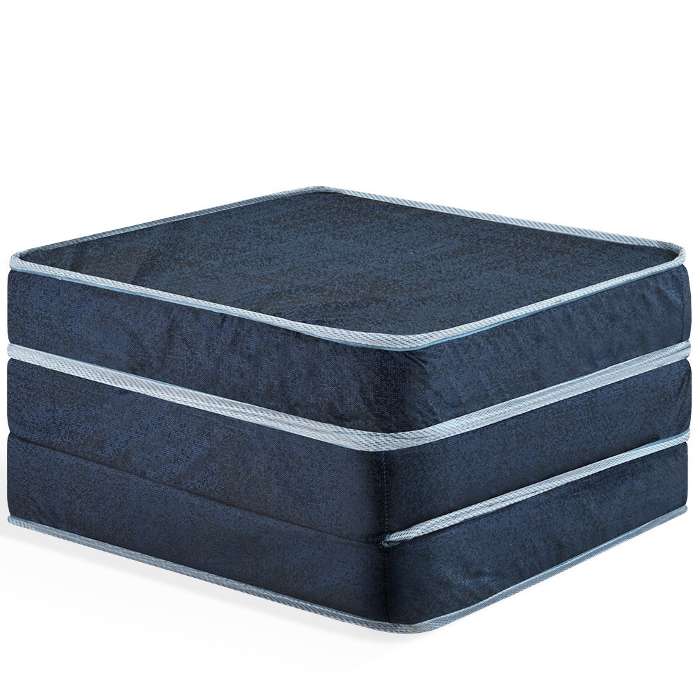 Puff Dobrável Solteiro 3 em 1 Multiuso 100% Espuma D33 BF Colchões - Home & Living