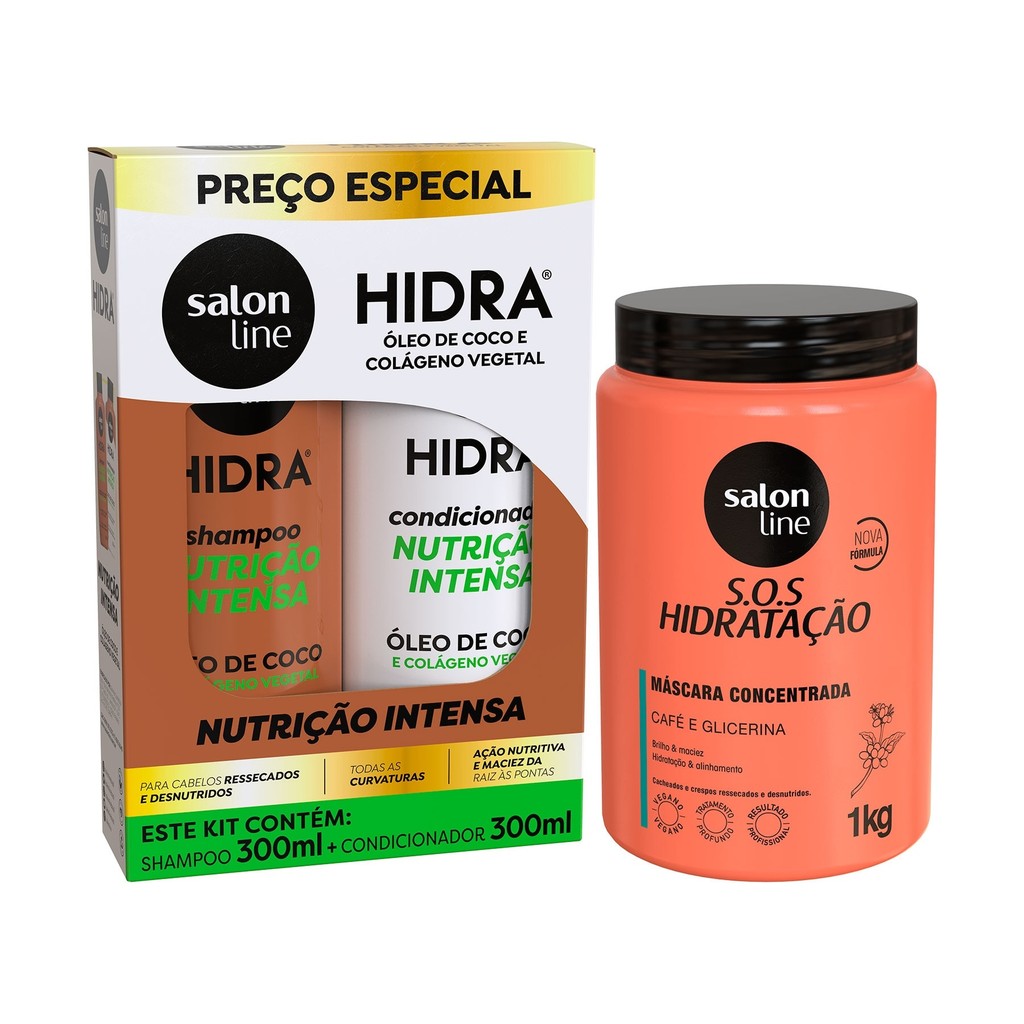 Kit Poder da Hidratação do Coco Salon Line - Beauty