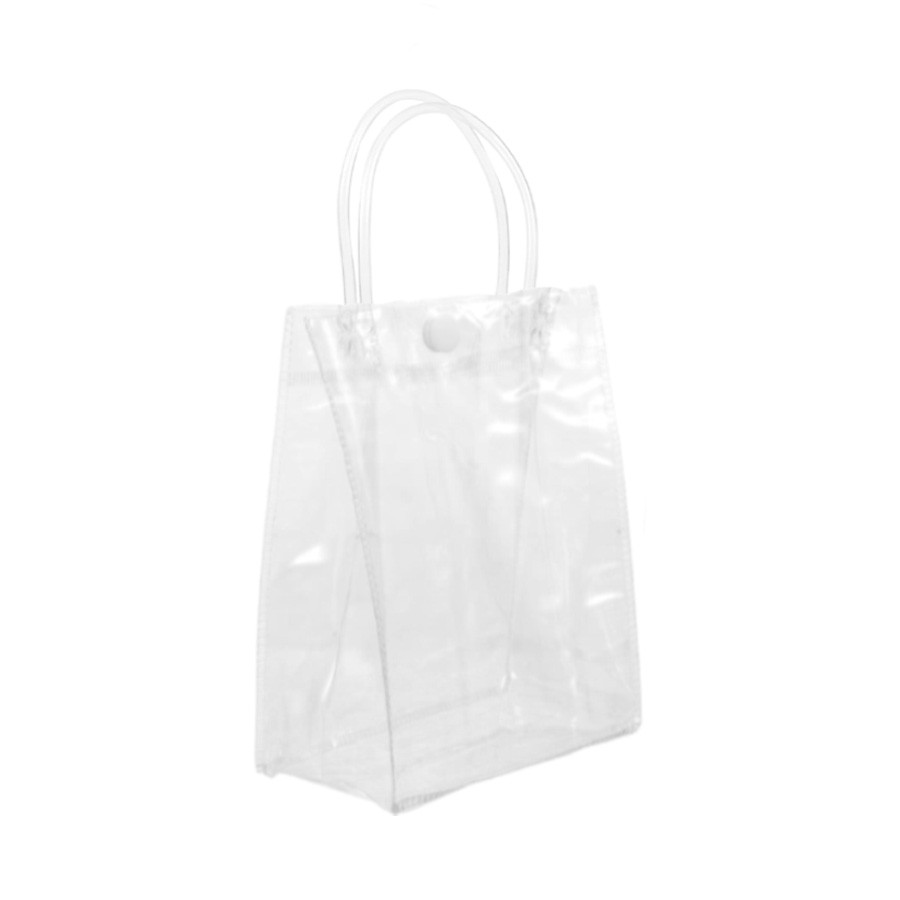 Sacola Transparente Botão - 17x7x23 - 1 unidade - Rizzo em Oferta na Shopee