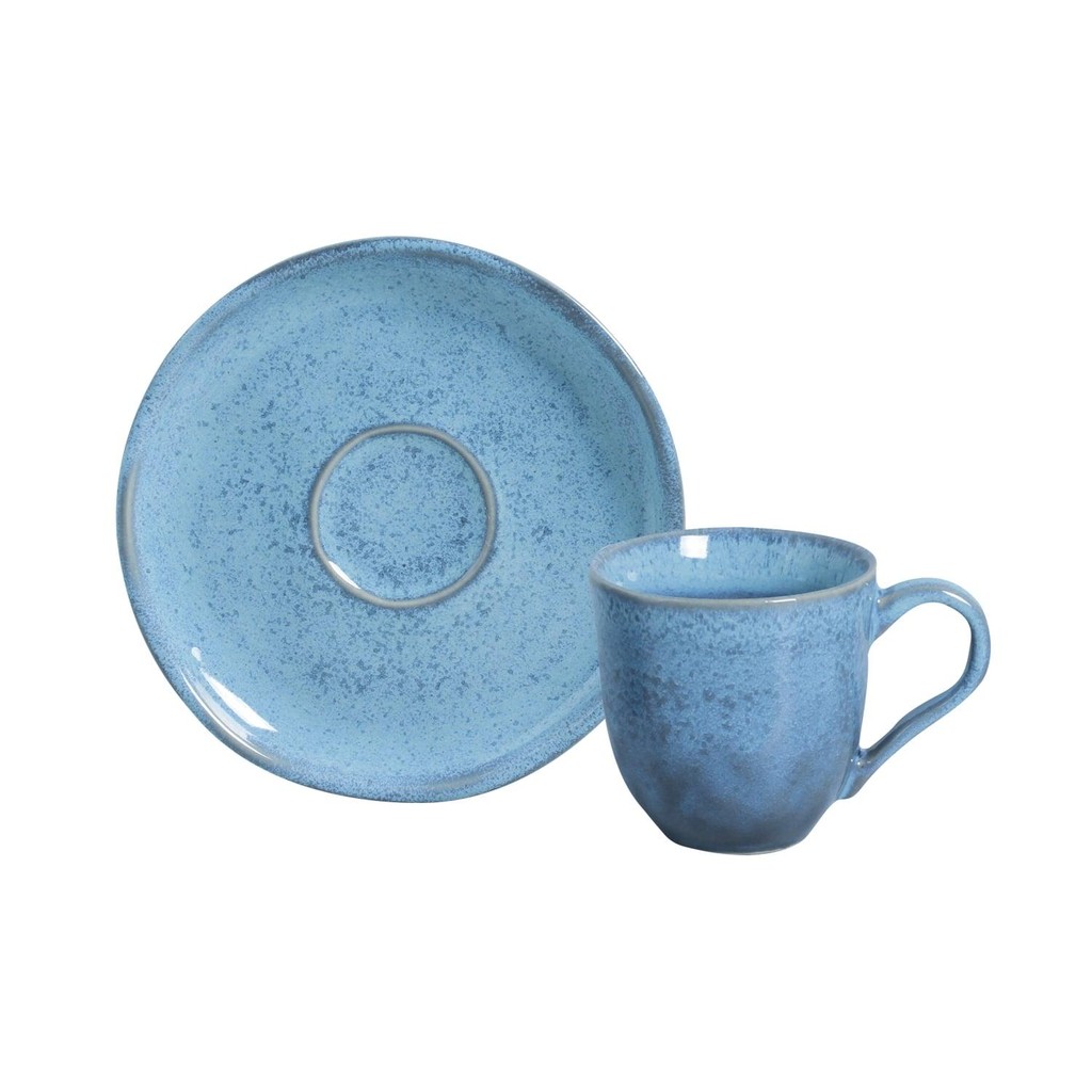 Conjunto com 6 Xícaras de Café com Pires Bio Breeze 120ml - Home & Living