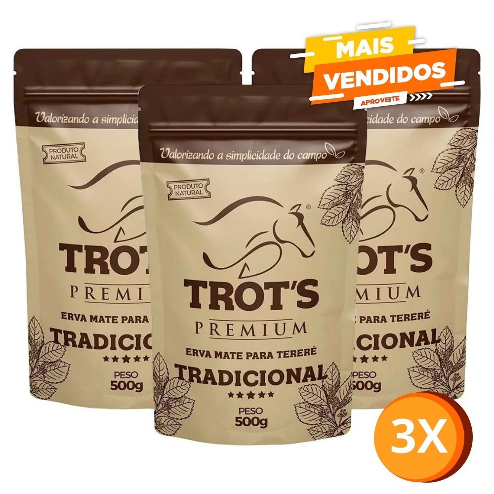Kit 3 Ervas Mate Tereré Trots - Tradicional