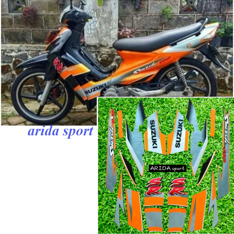 Adesivo Listrado Laranja Suzuki Smash SR 110 2005 , Qualidade original