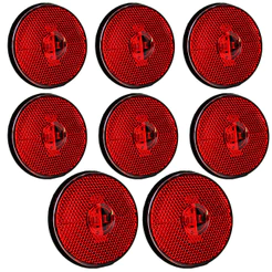 8 Lanterna Lateral Caminhão Carreta Baú Randon LED BIVOLT VM