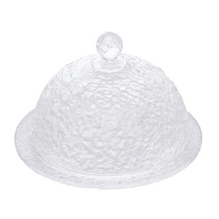 Queijeira Lyor Petra de Cristal Martelado 19,5cm x 13cm