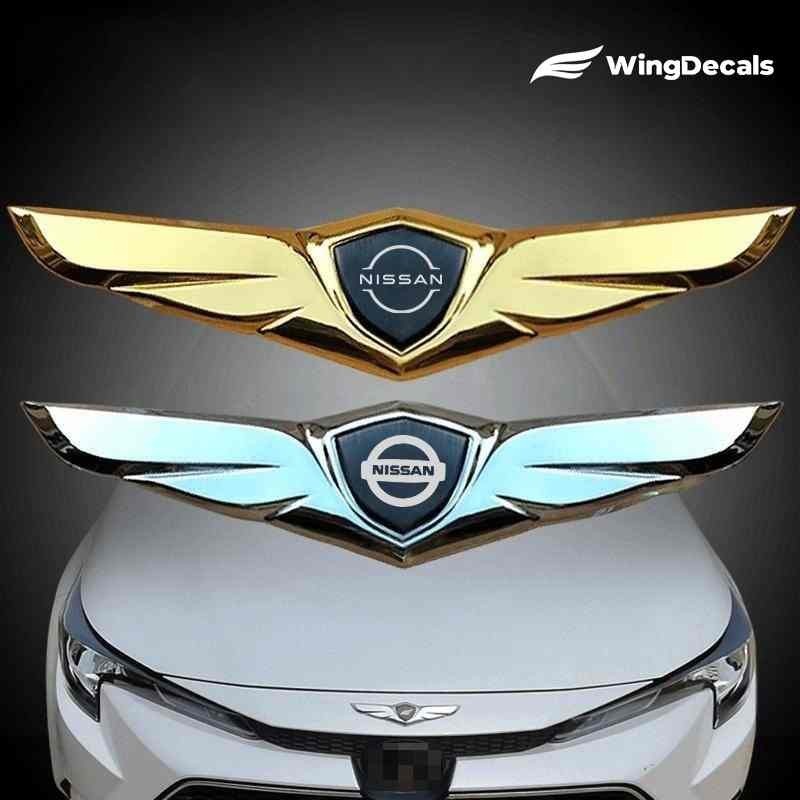Asas Emblema De Carro para Acessórios Nissan GTR Sport Tiida Navara Qashqai Versa Sentra Pathfinder Accessories Altima Kicks Sunny Xtrail d21 Skyline March Terrano NP300