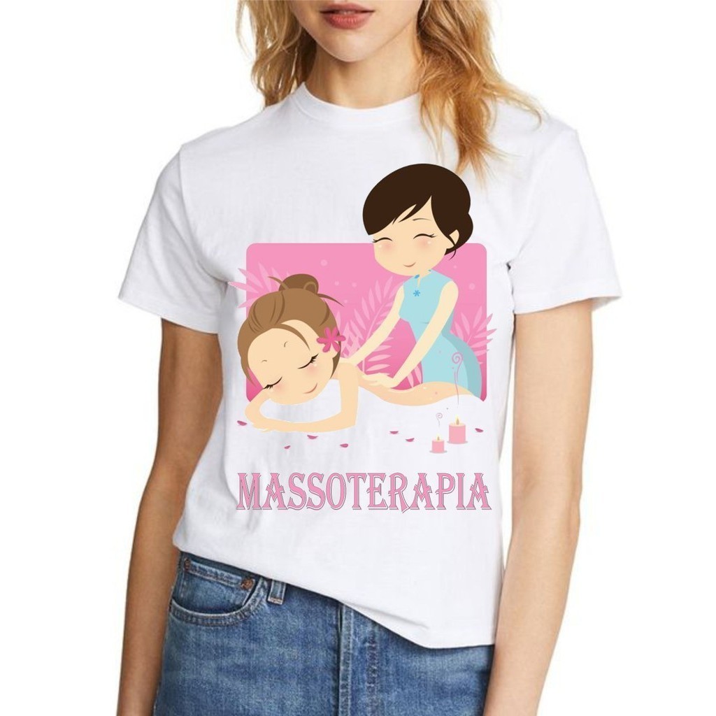 Camisa Camiseta Camiseta  Massoterapia Blusa T-shirt 919 SH. CP
