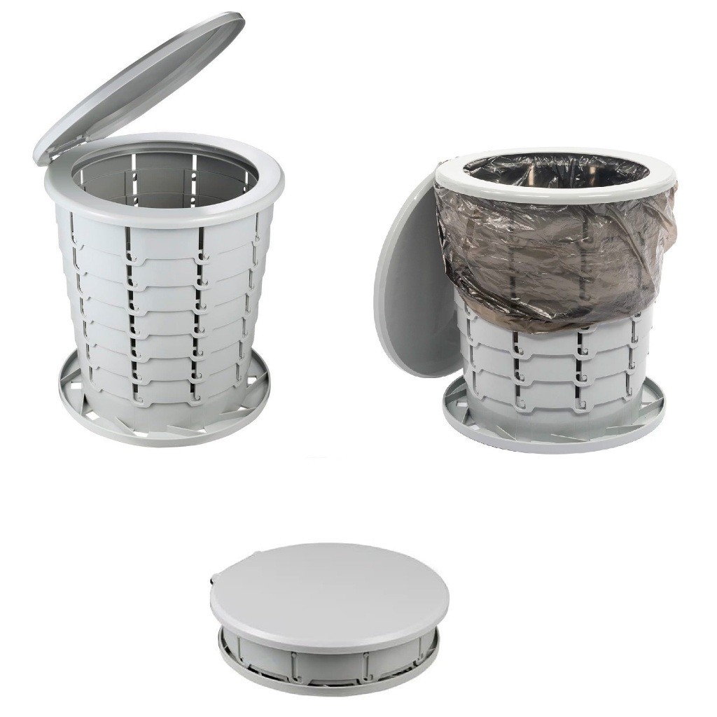 Vaso Sanitário Portátil Banheiro Ecológico Ecocamp Light NTK 15L Obras Festas Pesca Suporta 130kg em Oferta na Shopee