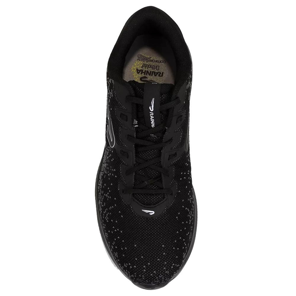 Detalhes do Tênis Rainha Life - Preto e Cinza