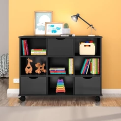 Nicho Organizador com Rodízios Toys 3 Gavetas Q01 Preto - Mpozenato