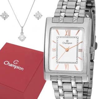 Relógio Feminino Champion Prata Original 1 Ano de Garantia em Oferta na Shopee