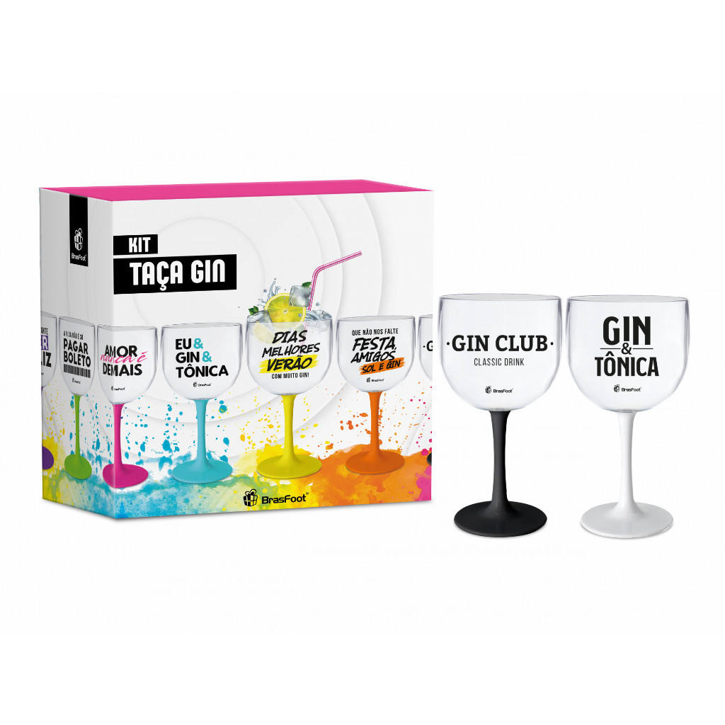 Kit 2 Taças Festas para Drinks Coquetéis Gin 580 ml - Gin Club