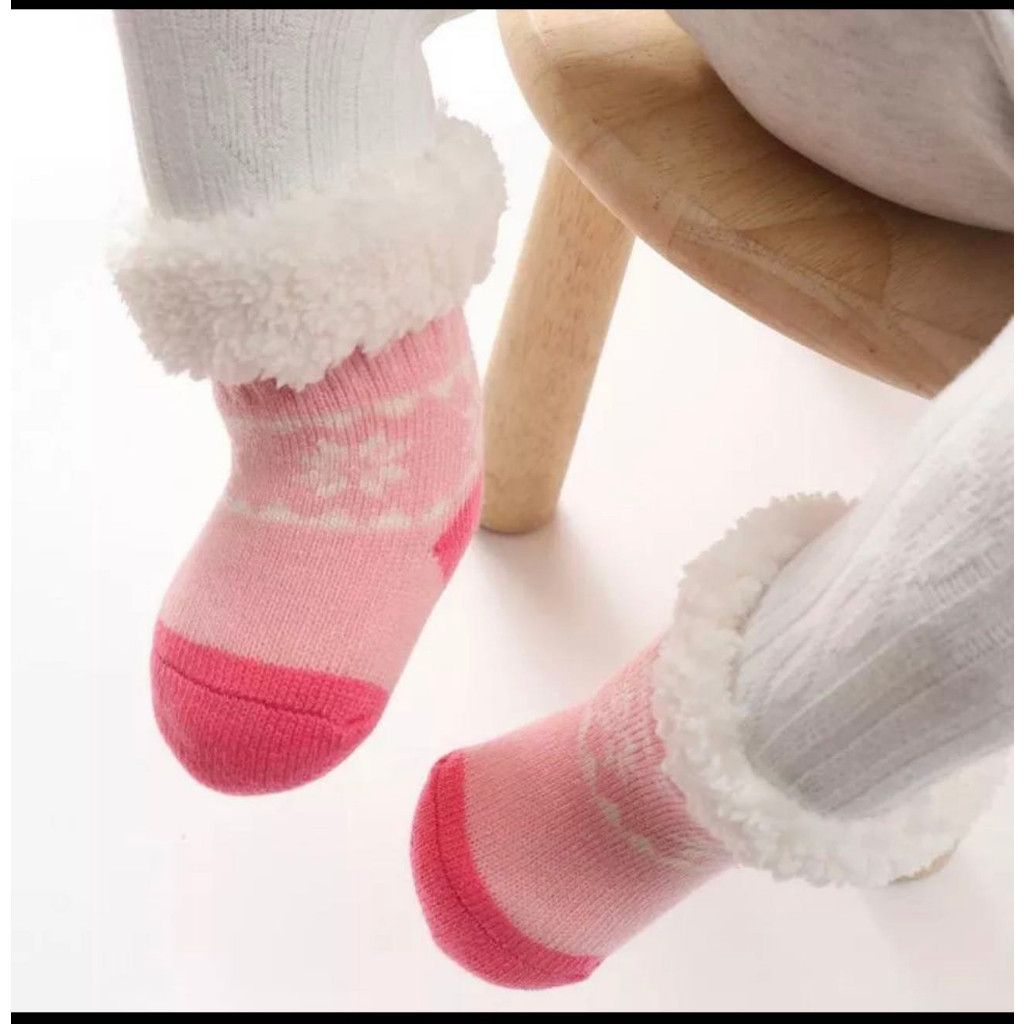 Kit 1，2 e3 Pares Meia de Bebe Termica Meninos e Meninas Inver