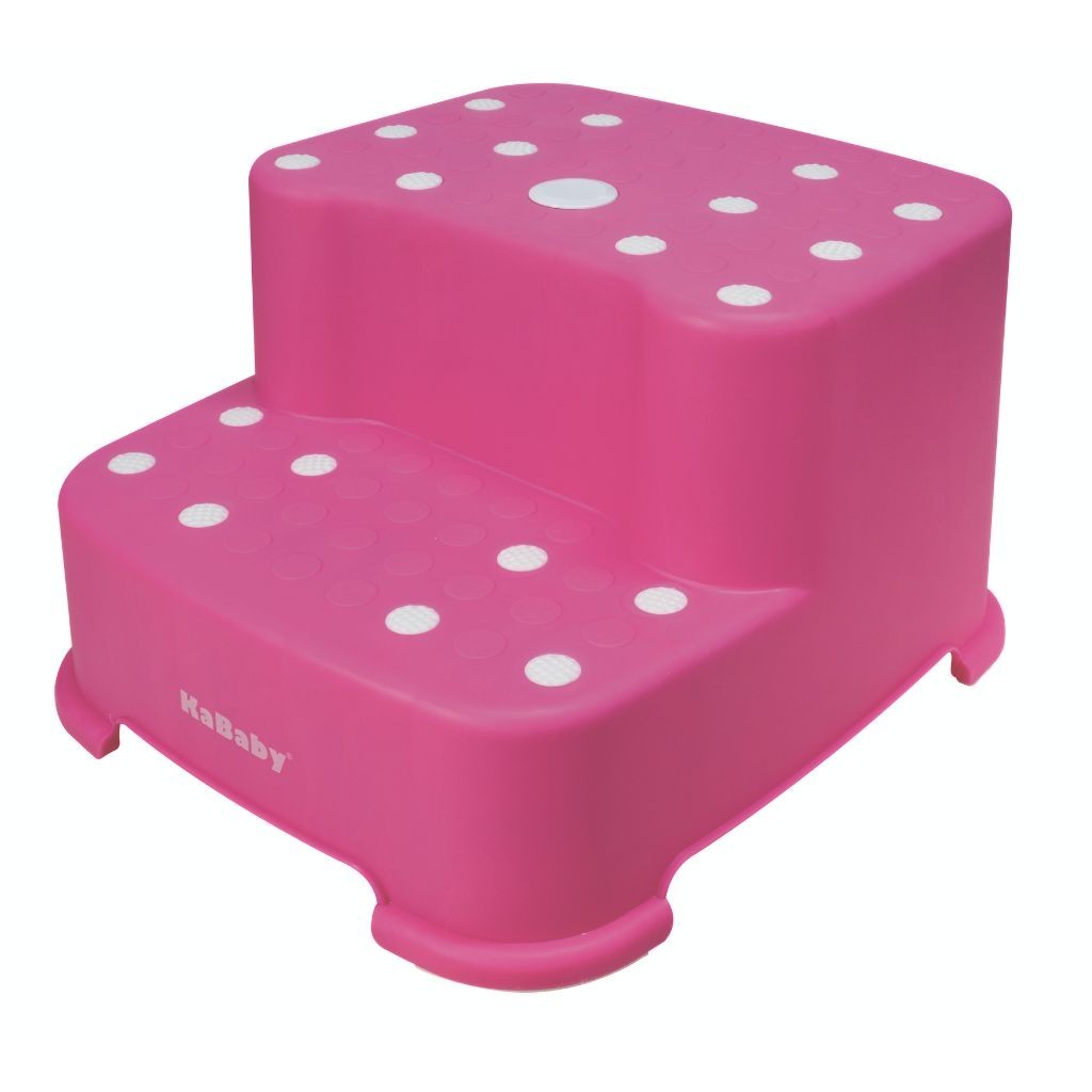 Banquinho de Banheiro 2 Degraus Rosa em Oferta na Shopee