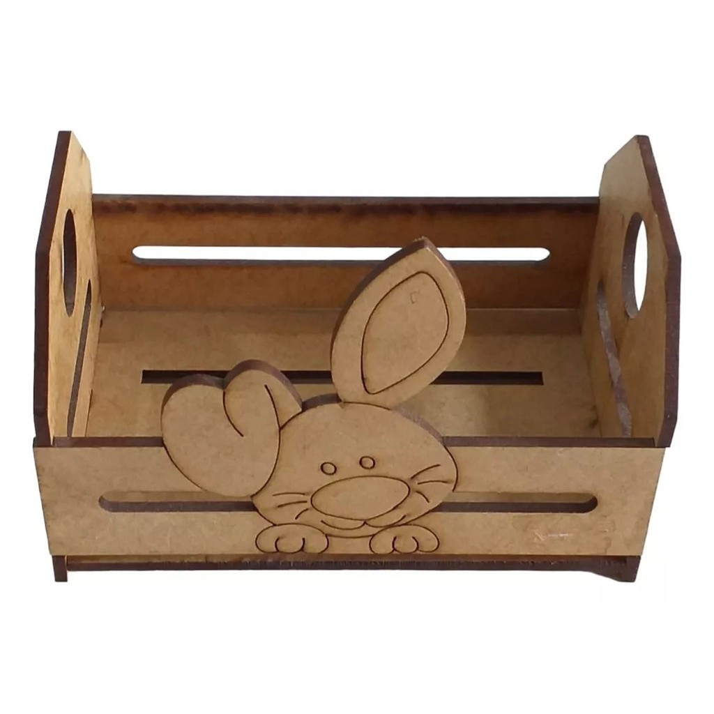 Cesta Caixote Para Presente De Páscoa 15x10 Coelho Coelhinho em Oferta na Shopee
