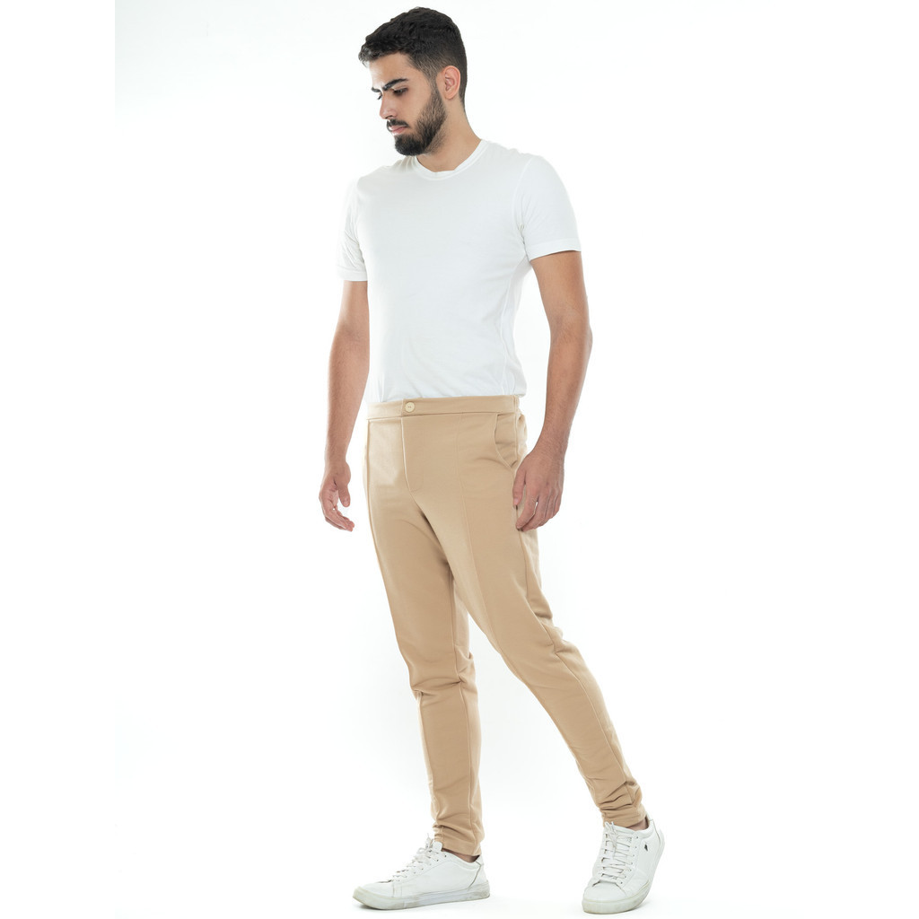Calça Alfaitaria Moletinho com Bolso Masculina Skinny Alta Qualidade em Oferta na Shopee