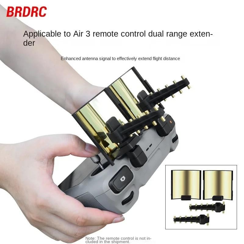 Brdrc Adequado para DJI Air 3 /MAVIC 2 Amplificador adicional de sinal de controle remoto Yagi Antena Acessórios