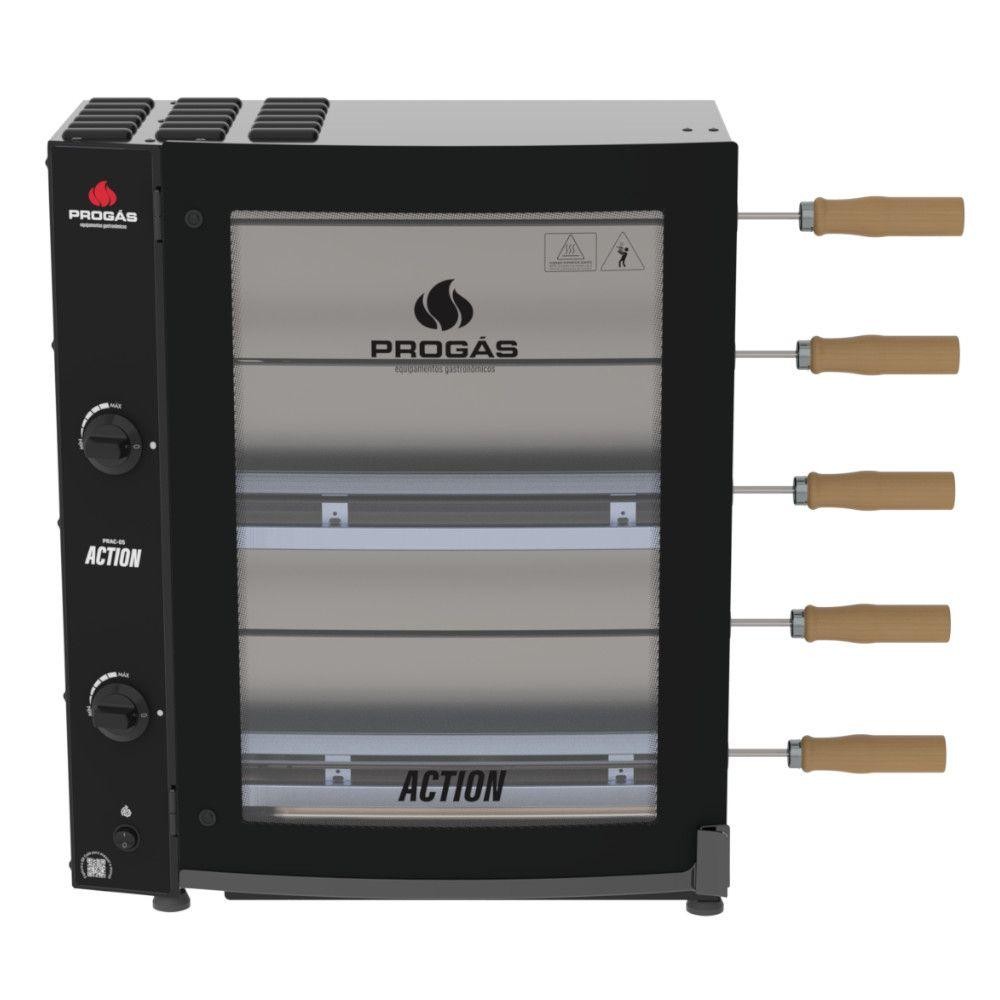 Forno Assador / Churrasqueira Rotativa Progás PRAC-05T Action em Oferta na Shopee