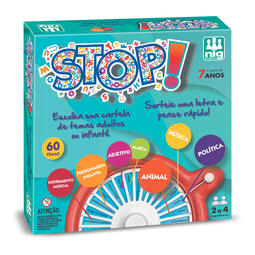 Jogo Stop Pense Rápido Educativo Divertido - Nig Brinquedos em Oferta na Shopee