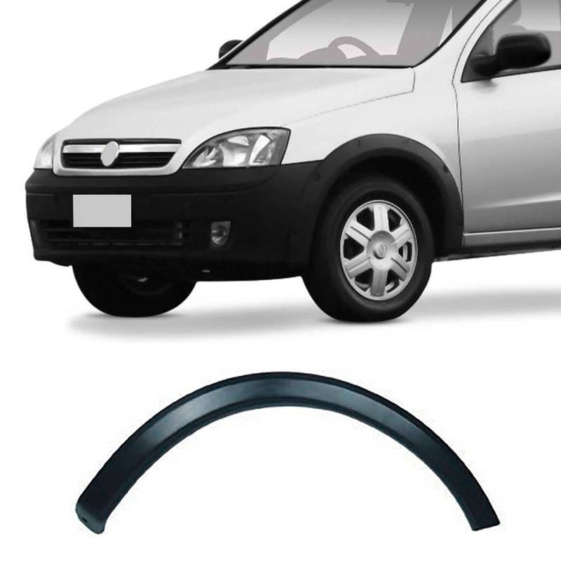 MOLDURA PARALAMA DIANTEIRO ESQUERDO CORSA SEDAN/ HATCH/ MONTANA 2003 A 2012