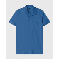 Camisa Polo Básica Masculina Gola Esporte E Bolso Piquet Stretch