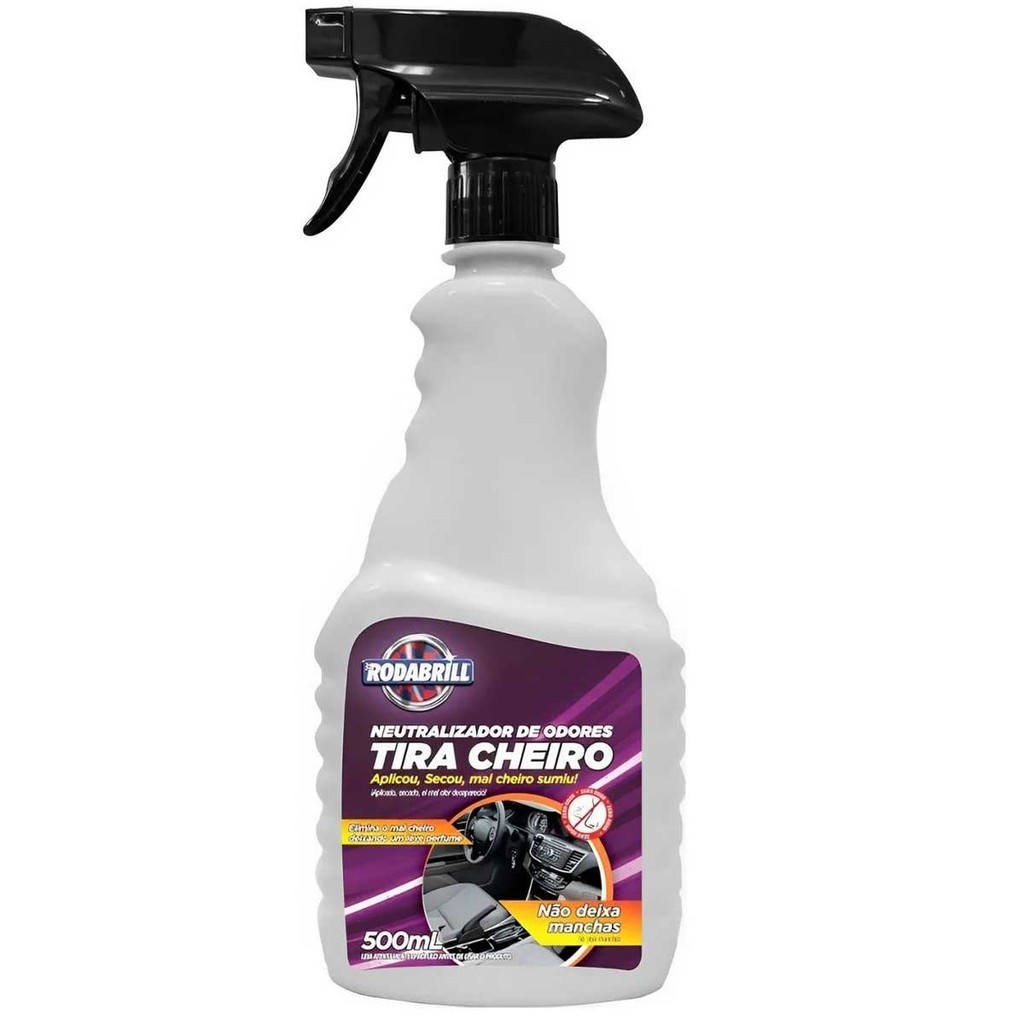 Tira Cheiro Neutralizador De Odores Rodabrill 500ml Pet Cigarro Mofo Fedor Ambiente Carro Casa Spray