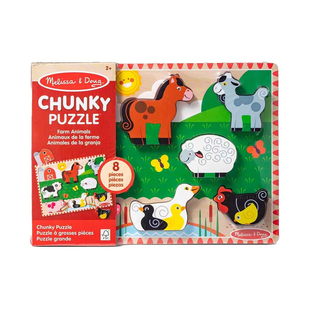 Quebra Cabeça Infantil de Madeira Fazenda - Melissa & Doug