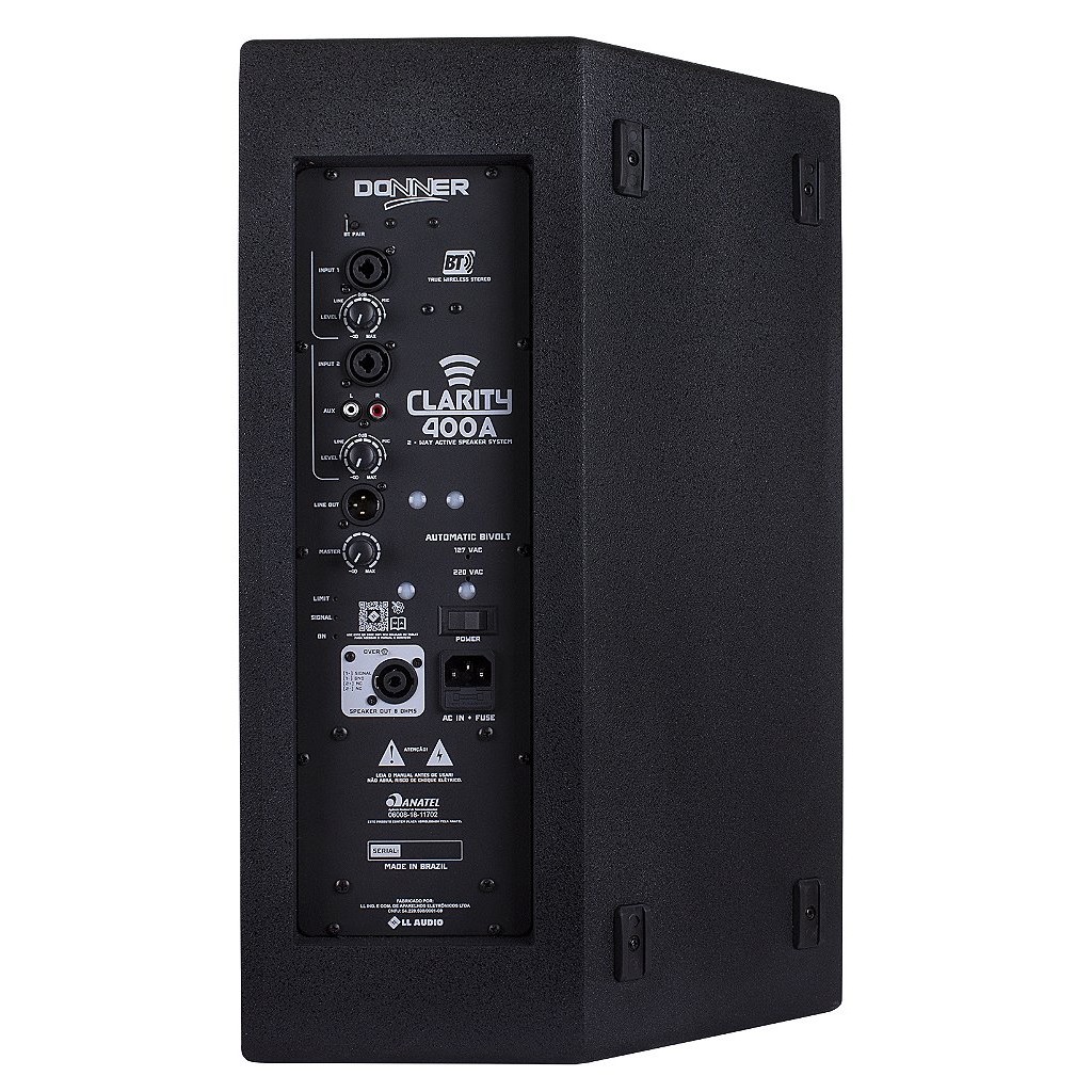 Caixa De Som Acústica Ativa Donner 400W Clarity 12" A