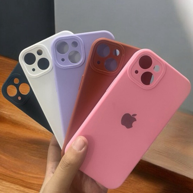 Capa Capinha Para IPhone 13 13Pro 13ProMax Silicone Aveludada C/ Proteção na Câmera Fechada Case Quadrada