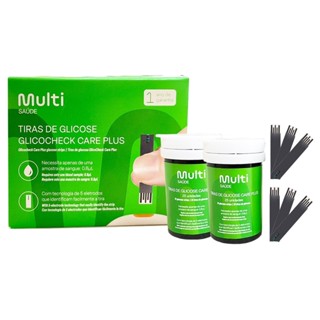Tiras Para Glicemia Glicochec com 50 Multilaser