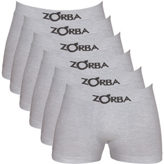 Kit 6 Cuecas Zorba Boxer sem Costura Algodão 781