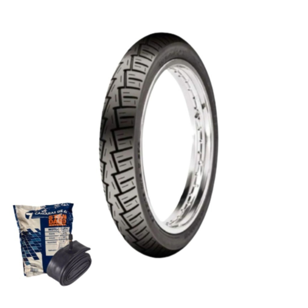 Kit Pneu Para Moto Street Winner 90/90-18 Traseiro Maggion + Câmara Gulfair 90/90-18 MG18 TR4