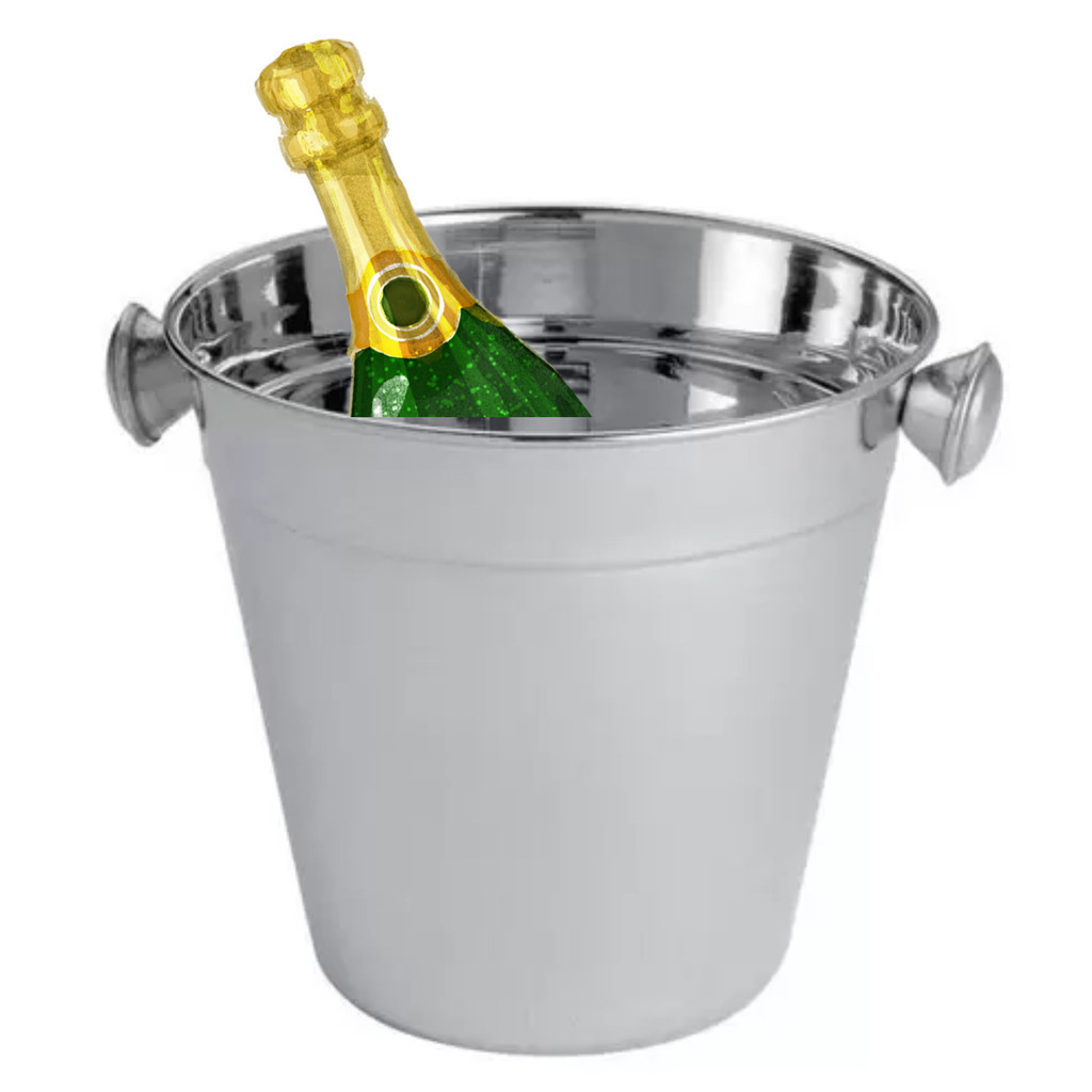 Balde De Gelo Inox 1,25L Térmico Champanheira Conserva Garrafas Bebidas - Home & Living