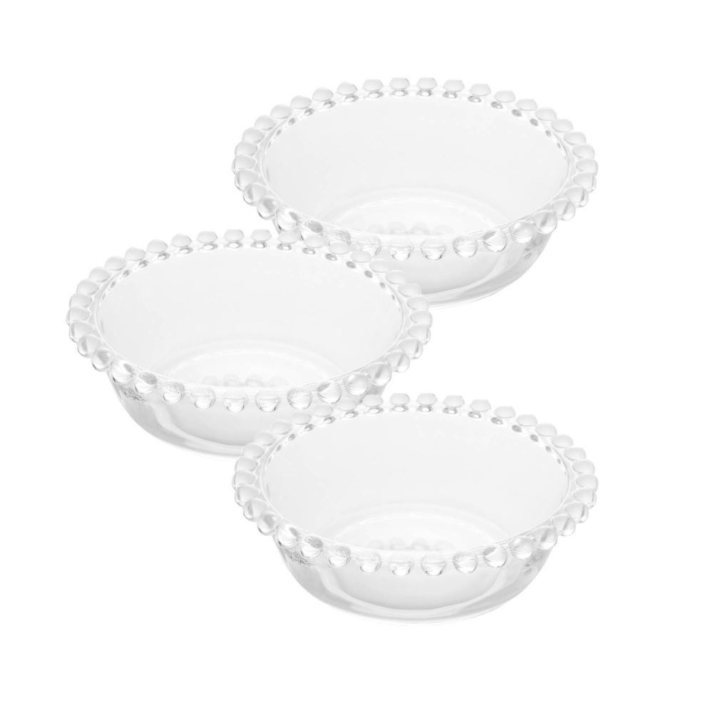 3 Bowls Wolff Pearl de Cristal 14cm x 4,5cm em Oferta na Shopee